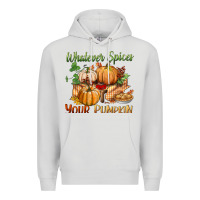 Dove Grey whatever spices your pumpkin Premium Hoodie - BundleAndBundleShop