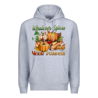Heather Grey whatever spices your pumpkin Premium Hoodie - BundleAndBundleShop