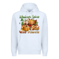 White whatever spices your pumpkin Premium Hoodie - BundleAndBundleShop