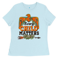 Baby Blue every child matters thunderbird Ladies Tee - BarkalooDesign