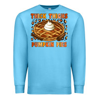 Ocean Blue Thick Thighs Pumpkin Pies Premium Sweatshirt - Artiststas