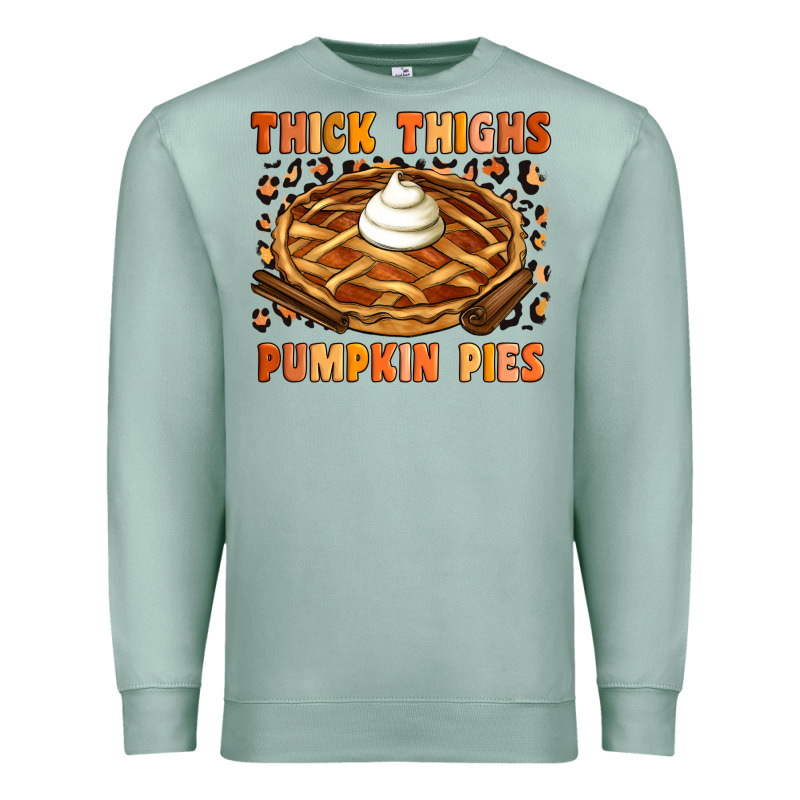 Thick Thighs Pumpkin Pies Premium Sweatshirt by Artiststas | Teevron