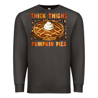 Smoke Thick Thighs Pumpkin Pies Premium Sweatshirt - Artiststas