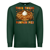 Sports Green Thick Thighs Pumpkin Pies Premium Sweatshirt - Artiststas