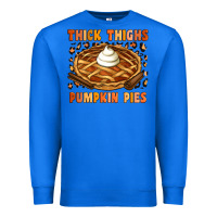 True Royal Thick Thighs Pumpkin Pies Premium Sweatshirt - Artiststas