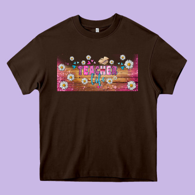 Teacher Life Libbey Glass Heavy Core Tee Designed By Bundleandbundleshop