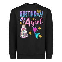 Black birthday girl 4 Heavyweight Sweatshirt - BundleAndBundleShop