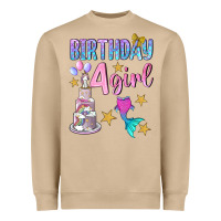 Mushroom birthday girl 4 Heavyweight Sweatshirt - BundleAndBundleShop
