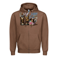 Chestnut Happy Easter Zipper Hoodie - CowhideDigitalArt