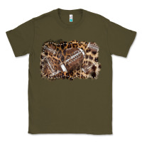 Army Green Football background leopard Classic Tee - NancyCooperArtShop