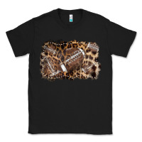 Black Football background leopard Classic Tee - NancyCooperArtShop