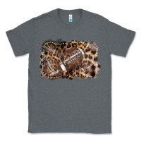 Charcoal Heather Football background leopard Classic Tee - NancyCooperArtShop