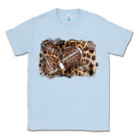 Dusty Blue Football background leopard Classic Tee - NancyCooperArtShop
