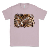 Lilac Football background leopard Classic Tee - NancyCooperArtShop