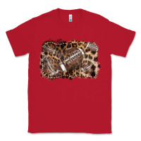 Red Football background leopard Classic Tee - NancyCooperArtShop