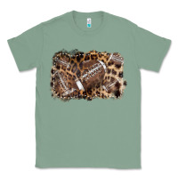 Sage Football background leopard Classic Tee - NancyCooperArtShop