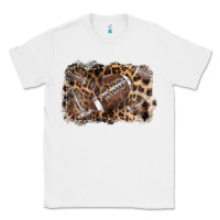 White Football background leopard Classic Tee - NancyCooperArtShop