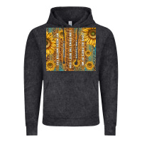 Vintage Black self reminders with sunflowers Vintage Hoodie - TumblerDesignByShophia