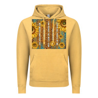 Vintage Mustard self reminders with sunflowers Vintage Hoodie - TumblerDesignByShophia