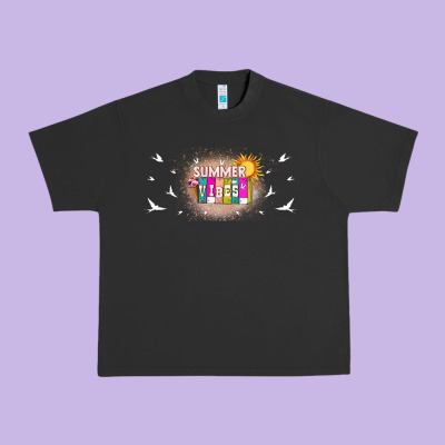 Summer Vibes With Birds Urban Heavy Tee Designed By Tumblerdesignbyshophia