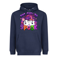 Navy too cute spook Heavyweight Hoodie - Artiststas