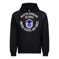 Black Limited Edition Master Sergeant Retired Air Force Military Retiremen Urban Hoodie - lanVoArt