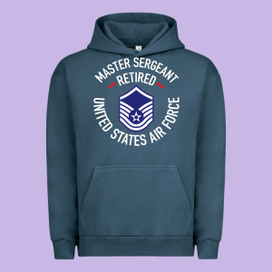 Limited Edition Master Sergeant Retired Air Force Military Retiremen Urban Hoodie Designed By Lanvoart