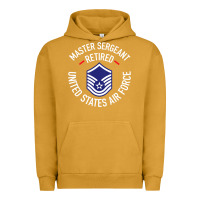 Pigment Peanut Butter Limited Edition Master Sergeant Retired Air Force Military Retiremen Urban Hoodie - lanVoArt