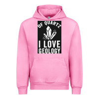 Fuchsia Pink of quartz i love geology Urban Hoodie - lanVoArt