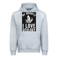 Heather Grey of quartz i love geology Urban Hoodie - lanVoArt