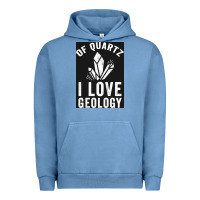 Pigment Pebble Blue of quartz i love geology Urban Hoodie - lanVoArt