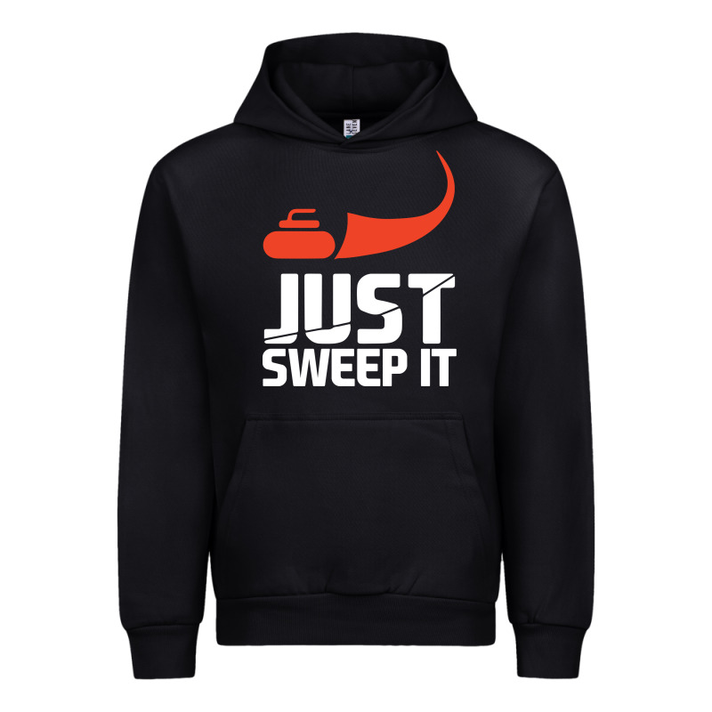 Just Sweep It! Funny Curling Sports Gift Hoodie Urban Hoodie by lanVoArt | Teevron