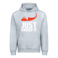 Heather Grey just sweep it! funny curling sports gift hoodie Urban Hoodie - lanVoArt