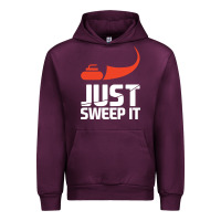 Mauve Wine just sweep it! funny curling sports gift hoodie Urban Hoodie - lanVoArt