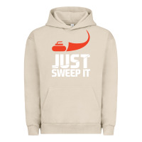 Pigment French Oak just sweep it! funny curling sports gift hoodie Urban Hoodie - lanVoArt