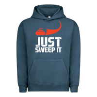 Pigment Midnight Navy just sweep it! funny curling sports gift hoodie Urban Hoodie - lanVoArt