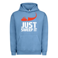 Pigment Pebble Blue just sweep it! funny curling sports gift hoodie Urban Hoodie - lanVoArt