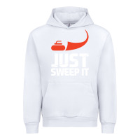 White just sweep it! funny curling sports gift hoodie Urban Hoodie - lanVoArt