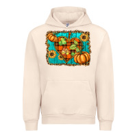 Sandshell fall pumpkins and sunflowers heart Urban Hoodie - BarkalooDesign