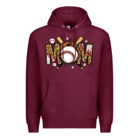 Burgundy baseball mom Premium Hoodie - Jasminsmagicworld