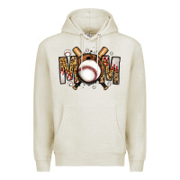 Oatmeal Heather baseball mom Premium Hoodie - Jasminsmagicworld