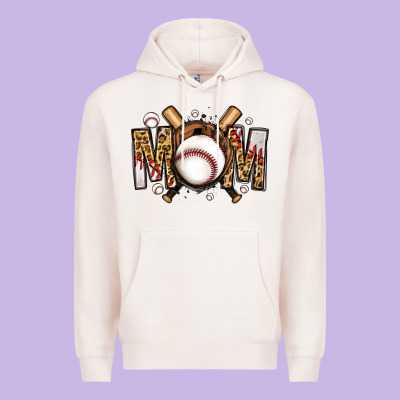 Baseball Mom Premium Hoodie Designed By Jasminsmagicworld