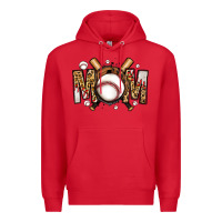 Red baseball mom Premium Hoodie - Jasminsmagicworld