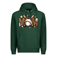 Sports Green baseball mom Premium Hoodie - Jasminsmagicworld