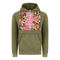 Vintage Olive life is what you bake it with cowhide Vintage Hoodie - TumblerDesignByShophia