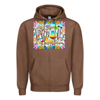 Chestnut The Pool Is My Happy Place Zipper Hoodie - CowhideDigitalArt