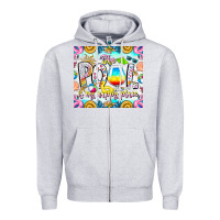 Heather Grey The Pool Is My Happy Place Zipper Hoodie - CowhideDigitalArt
