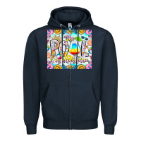 Navy The Pool Is My Happy Place Zipper Hoodie - CowhideDigitalArt