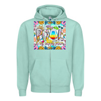 Seafoam The Pool Is My Happy Place Zipper Hoodie - CowhideDigitalArt