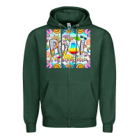Sports Green The Pool Is My Happy Place Zipper Hoodie - CowhideDigitalArt